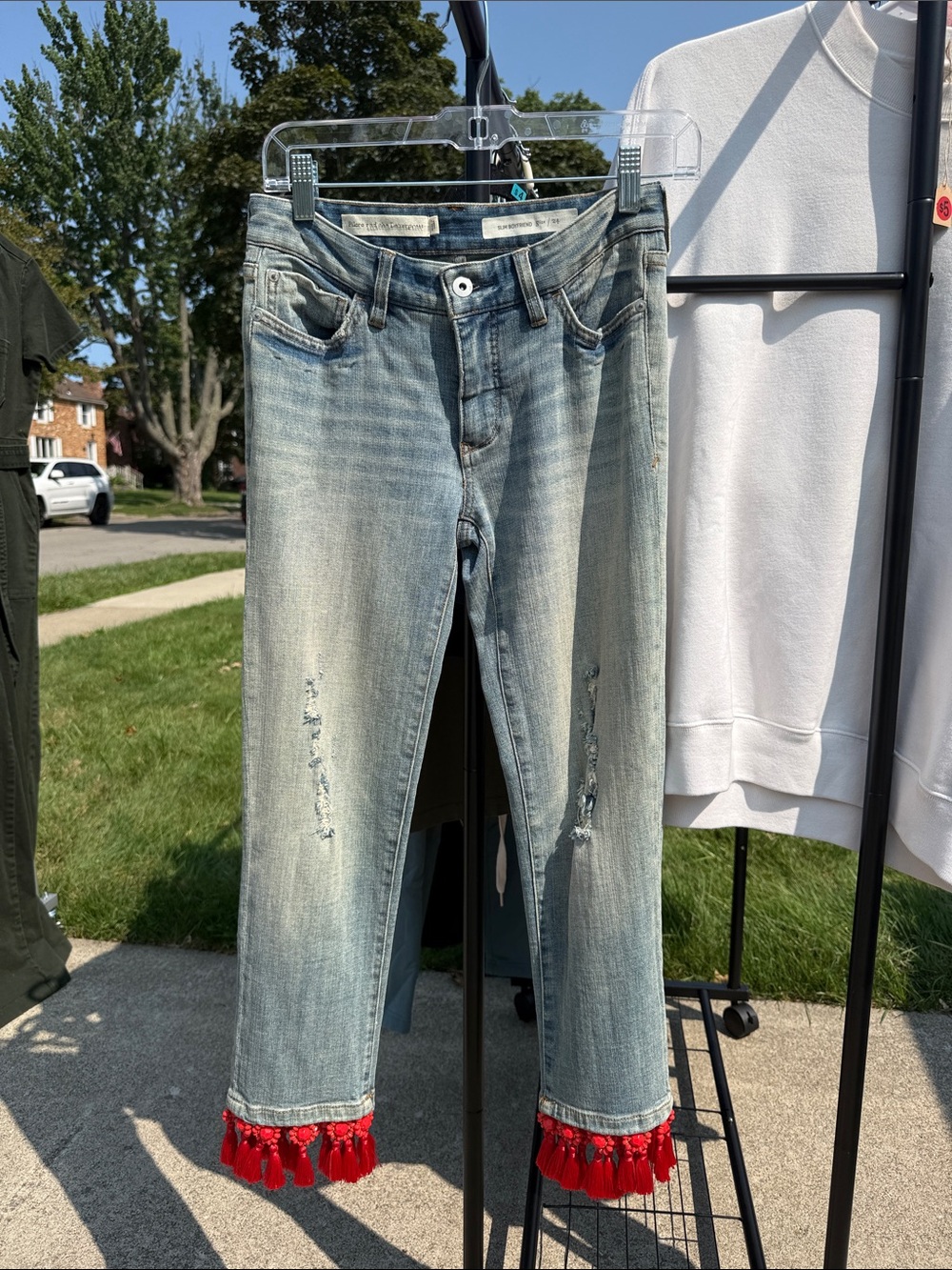 Anthropologie embellished jeans